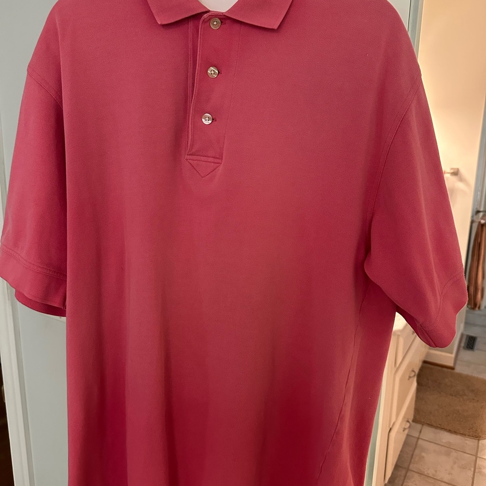 Cutter & Buck Red Polo Shirt with Classic Collar